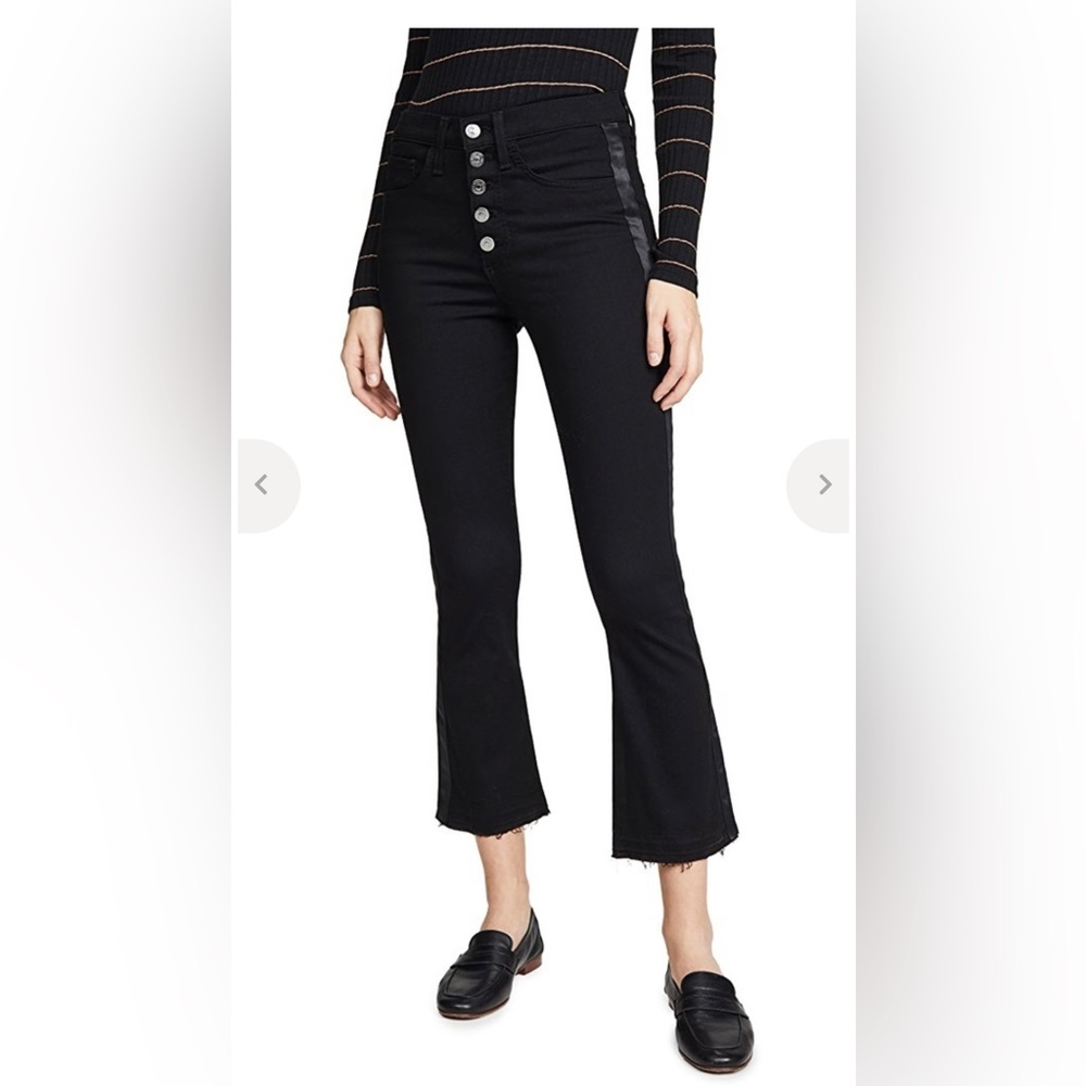 Veronica Beard black tuxedo jean with satin tux